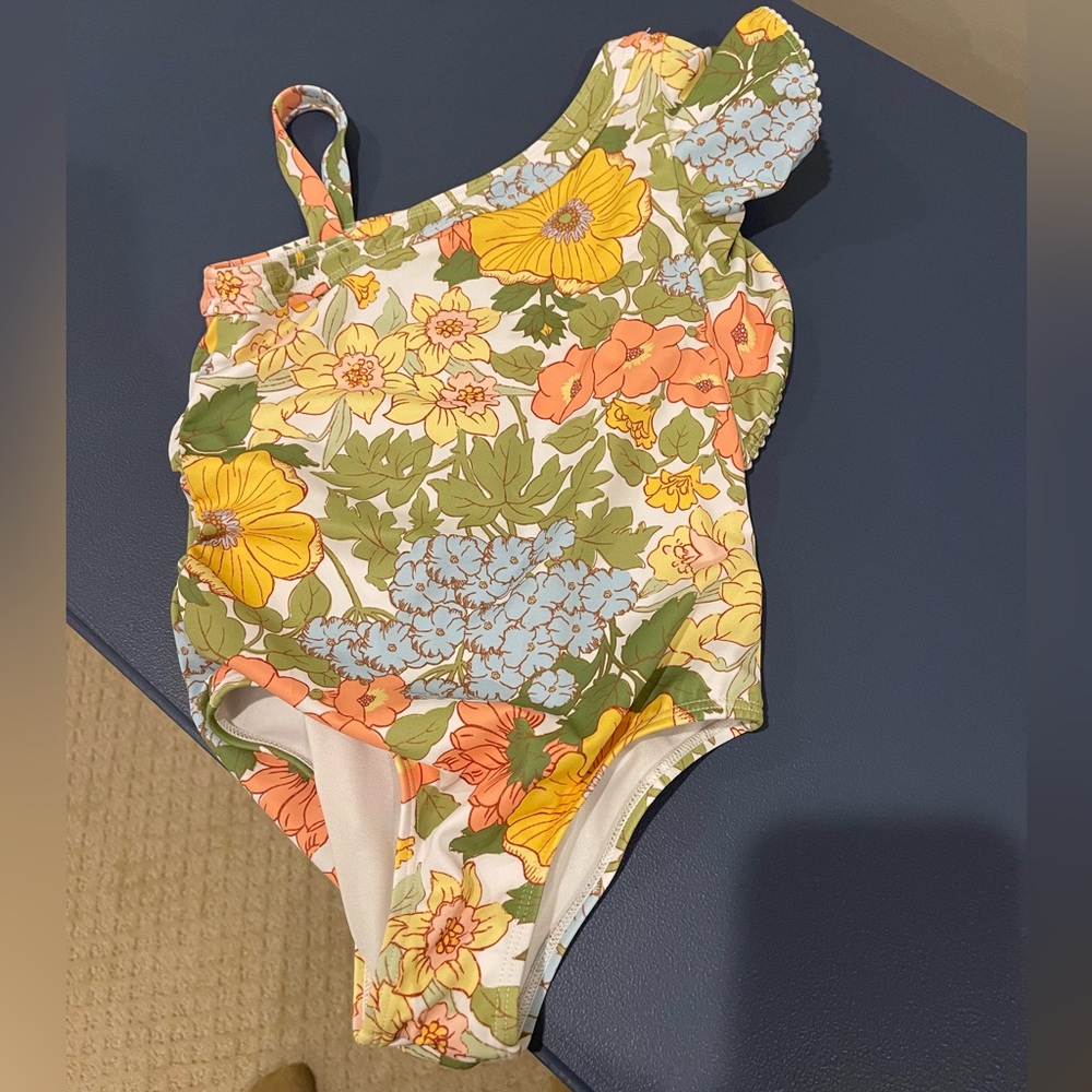 Janie and Jack Pastel Floral Swimsuit